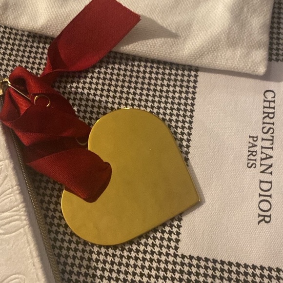 Dior beauty Cosmetic Zippered Clutch Pouch with Charm and Dustbag - Picture 3 of 5